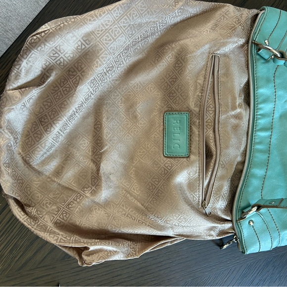 Relic turquoise Bag w matching Clip. EUC - Picture 7 of 9